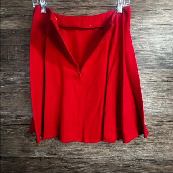 Express Red Blazer Tailored Suit Jacket and Skirt Size 9/10 - Picture 9 of 9